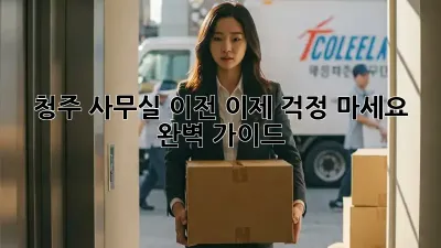 청주 사무실 이전, 이제 걱정 마세요! 완벽 가이드